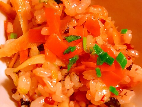 根菜と韮のピリ辛韓国風すし飯